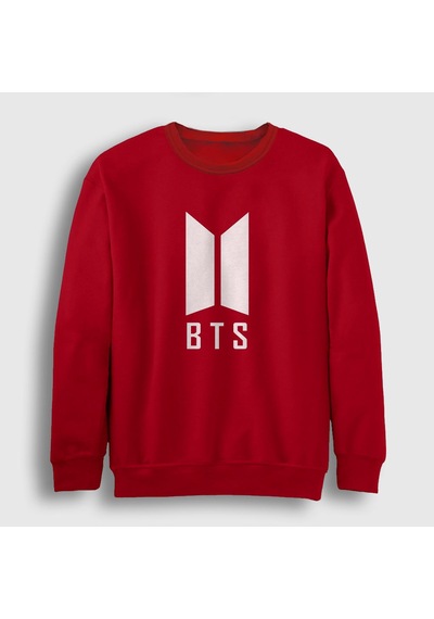 Presmono Unisex Doors Bts Sweatshirt Kırmızı