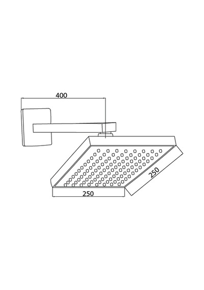 Gpd Ankastre Duş Başlığı 250X250 Ads13 Diğer