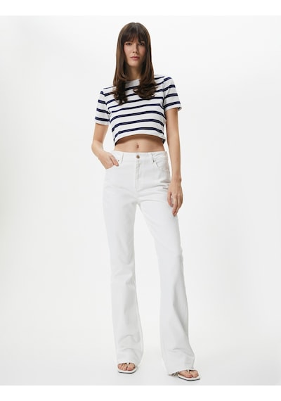Koton Crop Tişört Bisiklet Yaka Kısa Kollu Pamuklu Lacivert Çizgili 4sak50013ek 4SAK50013EK7S1 Lacivert Koton Crop Tişört Bisiklet Yaka Kısa Kollu Pamuklu Lacivert Çizgili 4sak50013ek 4SAK50013EK7S1 Lacivert