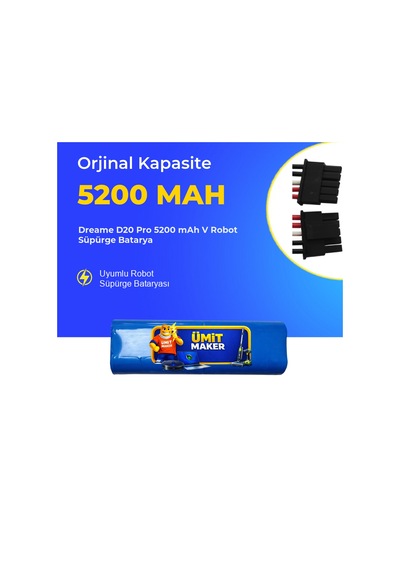 Dreame D20 Pro 5200 Mah V Robot Süpürge Batarya