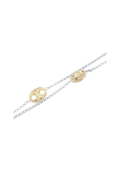 Gülaylar - Altın 14 Ayar Hollow Bileklik N11.16130 Sarı Altın