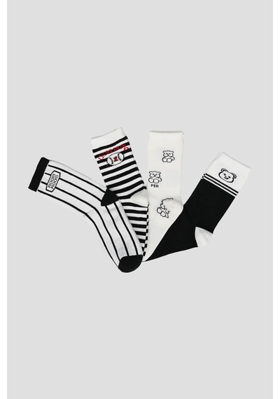 Defne Baby 4 Çift Erkek Çocuk Soket Çorap Renkli