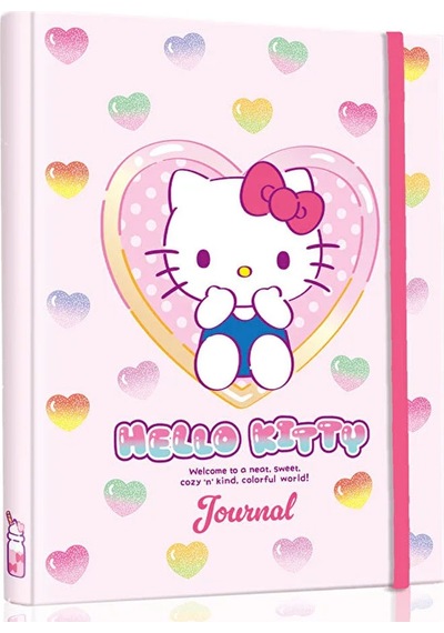 Victoria's Journals Hello Kitty Gizli Spiralli Sert Kapak 17x24 96 Yaprak Planlayıcı 524-1818 Model-15