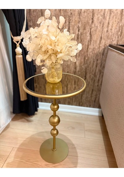 Galaxy Model Metal Yan Sehpa Mat Gold