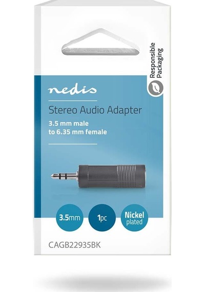 3.5 Mm Erkek - 6.35 Mm Dişi Çevirici Stereo Adaptör