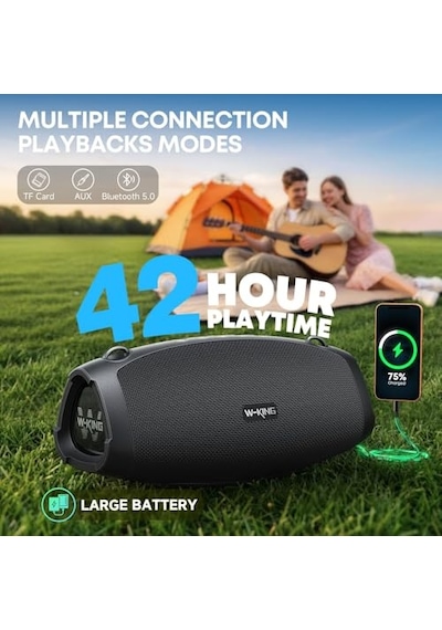 Subwoofer İle Taşınabilir Loud Bluetooth Hoparlör 70w Taşınabilir Açık Hoparlörler Bluetooth Kablosuz Su Geçirm
