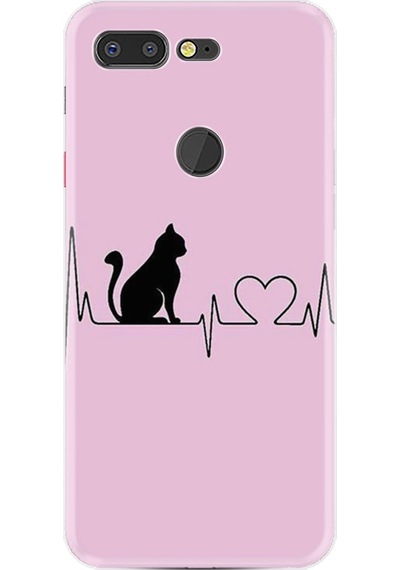 General Mobile Gm 9 Pro Kılıf Silikon Pink Cat Heart 1303