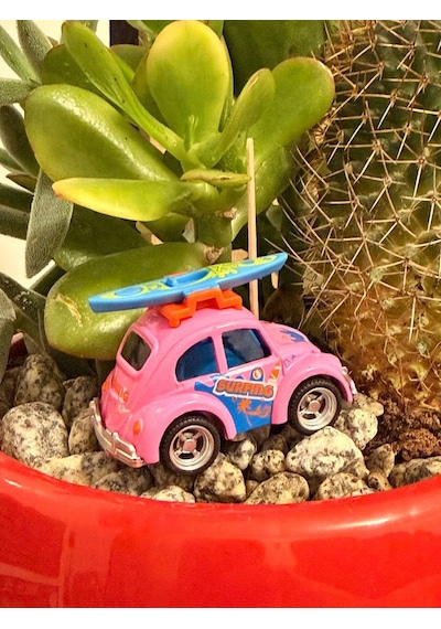Mini Tosbağa Vosvos Metal Model Araba Tatil & Karavan Temalı