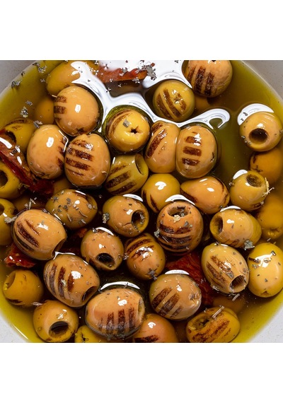 Kozoliv Zeytin Salatası Çekirdeksiz Izgara Doğal Yeşil Zeytin 290 G