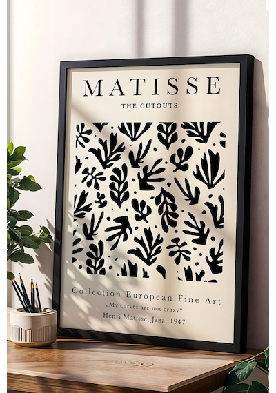 Henri Matisse Jazz The Cut-outs Çerçeveli Tablo - Eklektik Tarz Duvar Dekoru