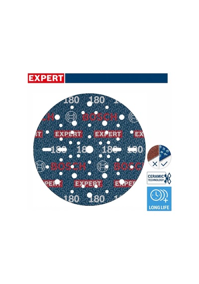 Bosch Expert O780 150 Mm 180 Kum 6'lı Cırtlı Folyo Zımpara Diski 2608902444