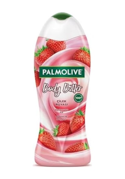 Body Butter Çilek Rüyası Çilek Suyu İle Banyo Ve Duş Jeli 500 Ml Açık Mavi