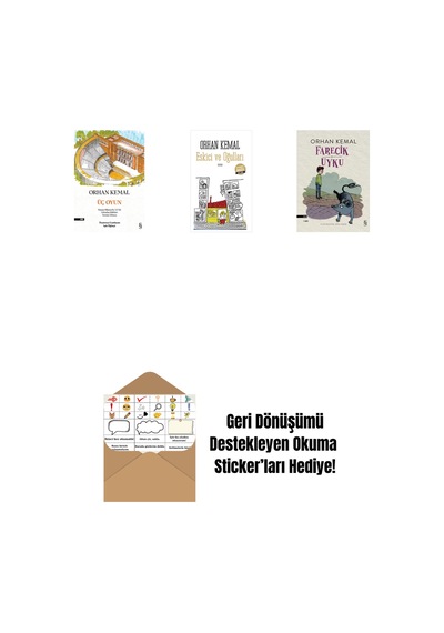 Üç Oyun + Eskici Ve Oğulları Midi Boy + Farecik Uyku + Okuma Sticker'ları