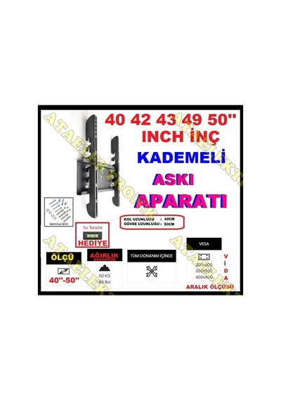 Sony Philips Uyumlu 42'' 50'' İnch Arası Tv Askı Aparatı