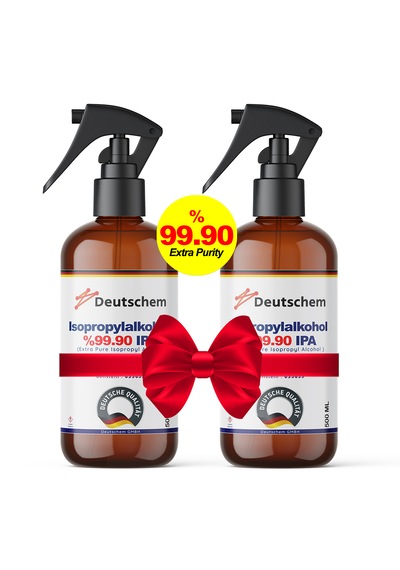 Deutschem İzopropil Alkol 1 Litre 2x500 Ml Sprey Başlıklı Extra Saf %99,ipa,izopropanol