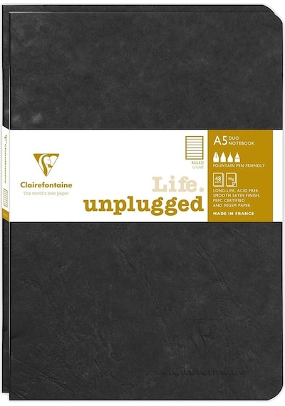 Clairefontaine Age Bag Stapled A4 Çizgili Defter Siyah 733071c