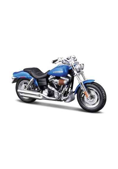 Harley Davidson 2009 Fxdfse Cvo Fat Bob Mavi 1:18 Model Motosiklet 31360