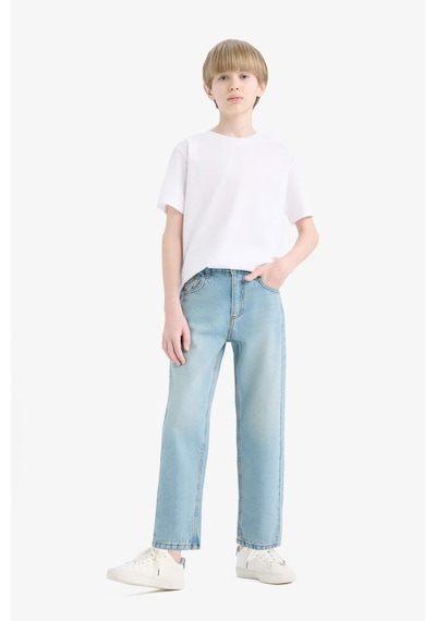 DeFacto Erkek Çocuk Straight Fit Düz Paça Jean Pantolon D9012A825SMNM39