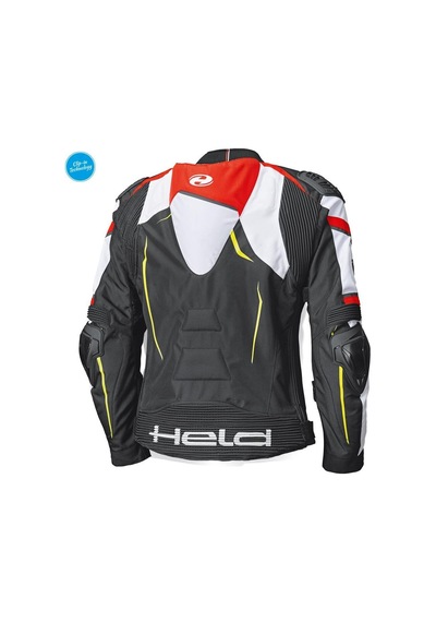 Held Safer Srx Sport Korumalı Motosiklet Montu Siyah Beyaz Kırmızı