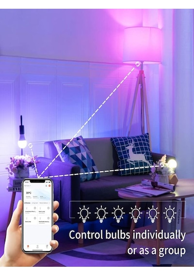 A+ 9watt Rgb+cct App Wifi Kontrollü Tuya Destekli Led Lamba 2700/ RGB