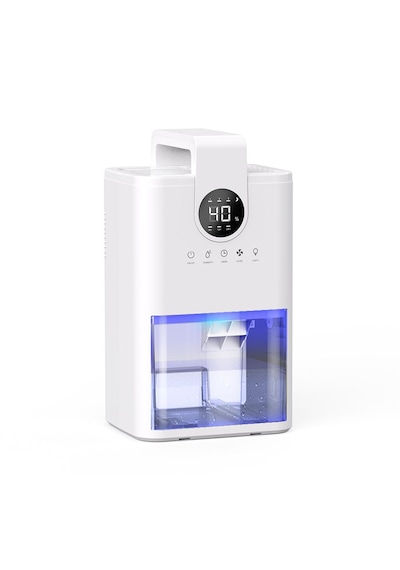 Mini Nem Alma Cihazı Çok Amaçlı Led Ekranlı - 230ml/gün 1l Hazneli - Beyaz