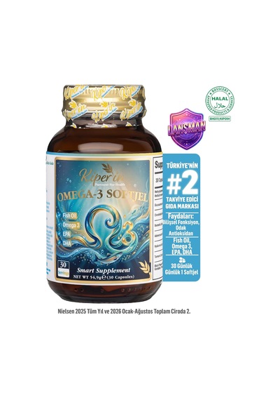 Omega 3 Balık Yağı Softgel Kapsül Yüksek Epa Dha Konsantre Formül 1044,4 Mg Omega 3: 527,8 Mg Epa Ve 368,2 Mg