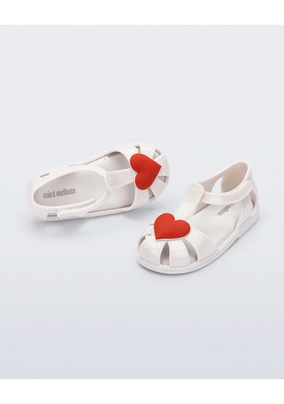 Mini Melissa Hip Heart Ballerina Babet Sandalet 37783 Beyaz