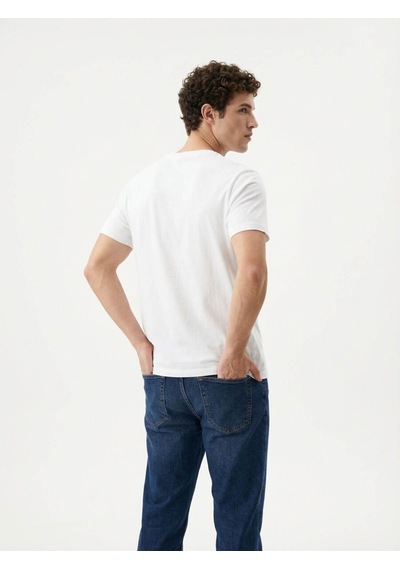 LOFT Regular Fit Erkek Tshirt K.kol Lf2042755 Q1.v1 Beyaz