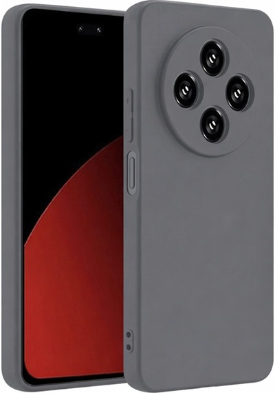 Xiaomi Redmi 14c Uyumlu Kılıf First Silikon - Gri