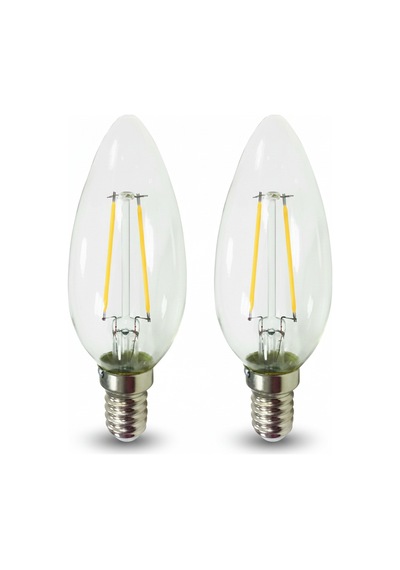 Kes499 Led Flamanlı Buji Ampul 4w 2700k E14 2 Li Paket