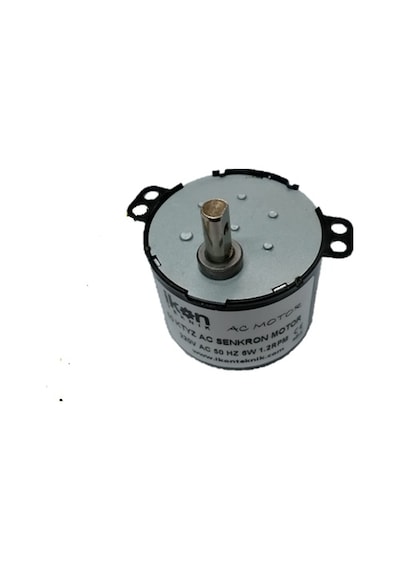 İKON TEKNİK AC SENKRON MOTOR 50 KTYZ 6 Watt 1.2 RPM 220 Volt VİYOL MOTORU - KULUÇKA ÇEVİRME MOTORU