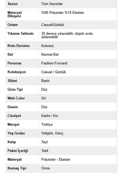 İmaj Ekstra Yumuşak Dokulu, Toparlayıcı Ve Esnek Etkili Yüksek Bel Tayt Siyah