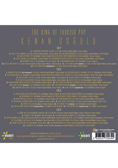 Kenan Doğulu - The King Of Turkish Pop 4 CD