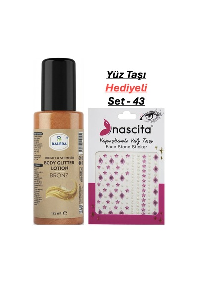 Vücut Losyonu Simli 125 Ml & Yüz Taşı Hediyeli-43