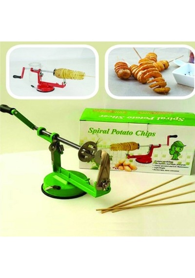Spiral Patates Dilimleyici Pratik Mutfak Ev Aletleri Lezzetli Atıştırmalık Çok Renkli