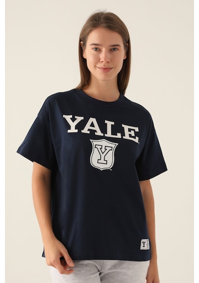 Yale Emblem Lacivert Kadın T-shirt 5274-42842 Lacivert