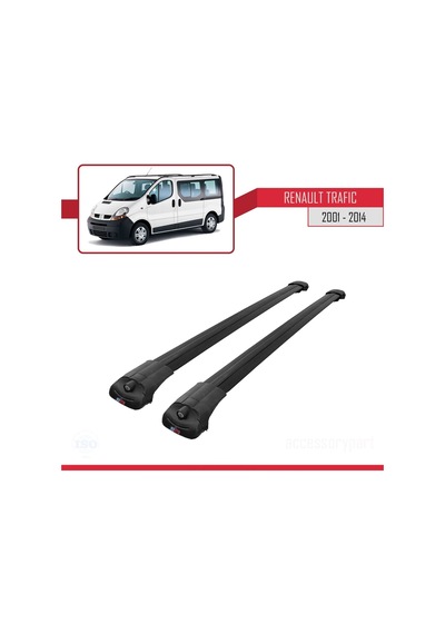 Renault Trafic 2001-2014 Arası İle Uyumlu Ace-1 Ara Atkı Tavan Barı Siyah