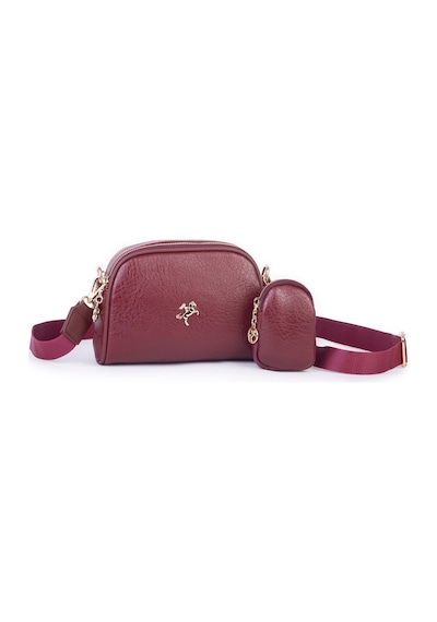 Nas Bag Kadın Mini Cüzdanlı Omuz Ve Çapraz Çanta Bordo Victoria
