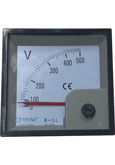 72x72mm 500V Analog Voltmetre