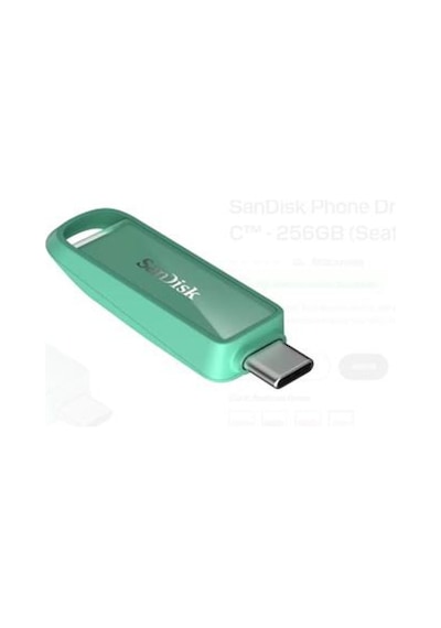 Sandisk Sdıxs0n-256g-gn6nq 256gb Phone Drive With Usb-c-128gb Seafoam Green Flash Bellek