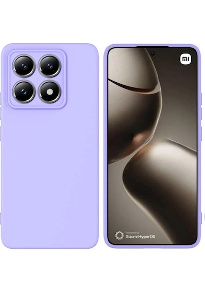 Xiaomi 14T Pro Uyumlu Silikon Kılıf - Pastel Renk Tonu Esnek Tam Koruma Kapak  - Lila