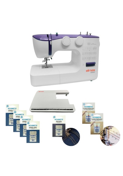 Elmas 990P Dikiş Makinesi Mor + İğne Seti