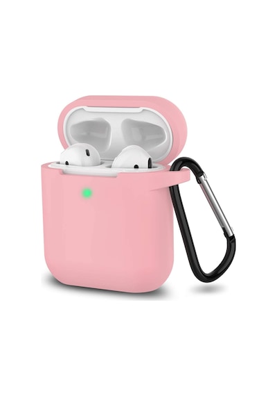 Fitcase Apple Uyumlu AirPods 1 Ve 2. Nesil Lansman Silikon Kılıf Pembe