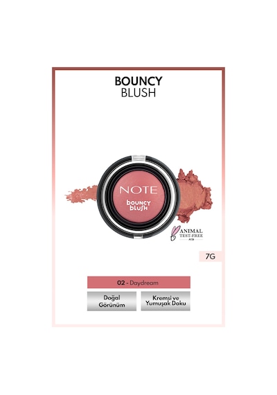Note Cosmetique Bouncy Blush Yumuşak Kremsi Allık - 02 Daydream