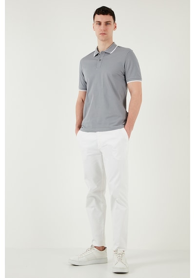 Buratti Pamuklu Regular Fit Erkek Polo Yaka T Shirt 5902063 Açık Gri-Ekru Buratti Pamuklu Regular Fit Erkek Polo Yaka T Shirt 5902063 Açık Gri-Ekru