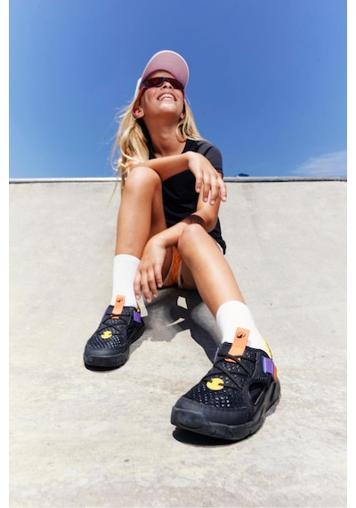 Decathlon Çocuk Nefes Alan Spor Ayakkabı - Siyah/eflatun - Playful Summer Siyah