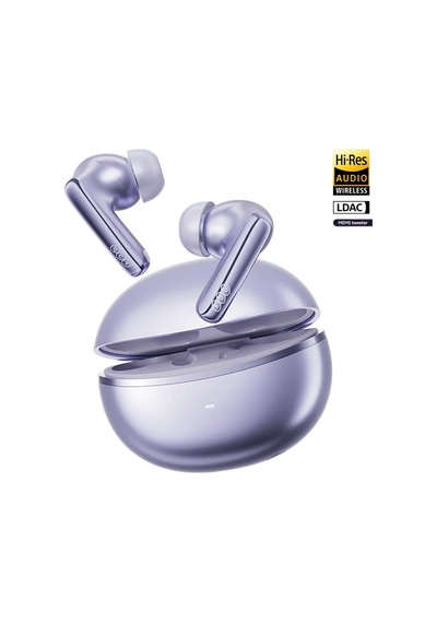 Melobuds N70 Bluetooth Kulaklık, Hi-res Audio, Ldac, 50db Hibrit Anc, Kablosuz Şarj, 50 Saat Pil Ömrü, 6 Mikrofon, Kulakiçi, Mor