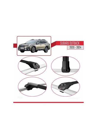 Subaru Outback 2020-2024 Arası İle Uyumlu Ace-1 Ara Atkı Tavan Ba