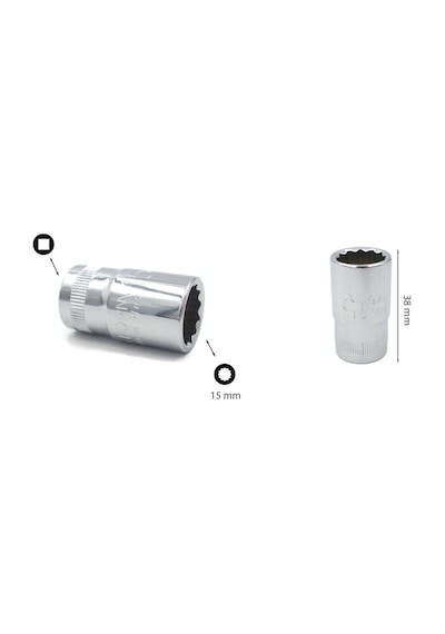 Ceta Form 15 mm 1/2” 12 Köşe Yıldız Lokma Anahtar C22-B15