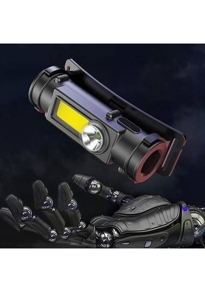 Ps-211 Şarjlı Mıknatıslı Lityum Lion Pilli Cob Led Kafa Lambası Çalışma Lambası Çok Renkli